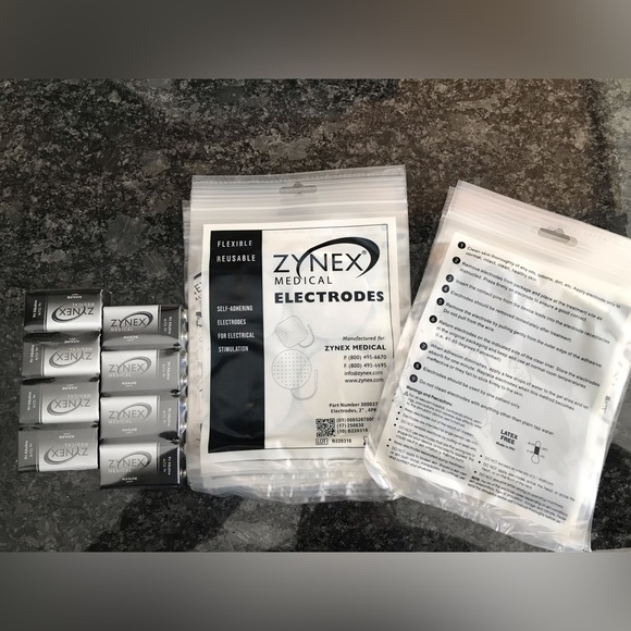 Other Zynex Medical Electrodes 9v Batteries 8 Packs Of 4 Poshmark
